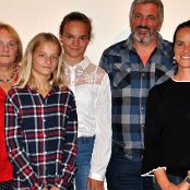 Das OK links Nadine, rechts Werner von der NLG. Dazwischen Angelika, Salome, Lisa, Roger und Michaela.